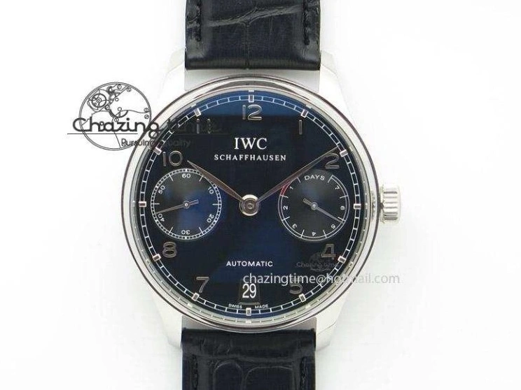 MIROTIME 0410 Unisex Portuguese Real PR RG IW500702 ZF 1:1 Best Edition On Brown Leather Strap A52010 V 7303